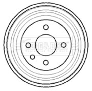 BBR7040 Brzdový buben BORG & BECK
