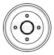 BBR7065 BORG & BECK brzdový bubon BBR7065 BORG & BECK