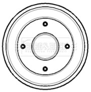 BBR7099 Brzdový buben BORG & BECK