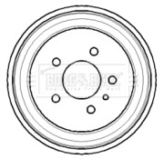 BBR7113 Brzdový buben BORG & BECK