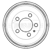 BBR7114 Brzdový buben BORG & BECK