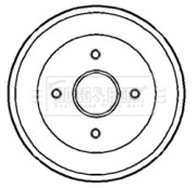 BBR7135 Brzdový buben BORG & BECK