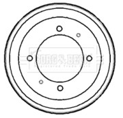 BBR7153 Brzdový buben BORG & BECK
