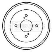 BBR7167 Brzdový buben BORG & BECK