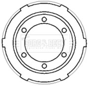 BBR7187 Brzdový buben BORG & BECK
