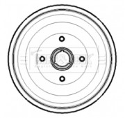 BBR7189 Brzdový buben BORG & BECK