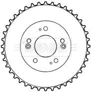 BBR7192 Brzdový buben BORG & BECK