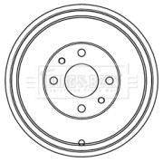BBR7218 Brzdový buben BORG & BECK