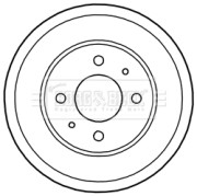 BBR7222 Brzdový buben BORG & BECK