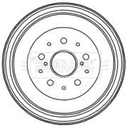 BBR7227 BORG & BECK brzdový bubon BBR7227 BORG & BECK