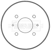 BBR7235 BORG & BECK brzdový bubon BBR7235 BORG & BECK