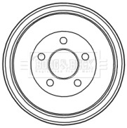 BBR7236 Brzdový buben BORG & BECK