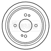 BBR7241 Brzdový buben BORG & BECK