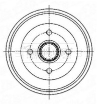 BBR7255 BORG & BECK brzdový bubon BBR7255 BORG & BECK