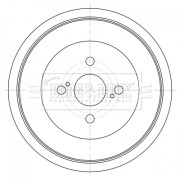 BBR7262 BORG & BECK brzdový bubon BBR7262 BORG & BECK