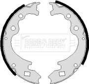 BBS6012 Sada brzdových čelistí BORG & BECK