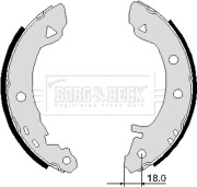 BBS6103 Sada brzdových čelistí BORG & BECK