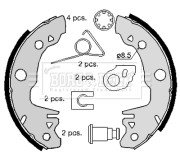 BBS6127 Sada brzdových čelistí BORG & BECK