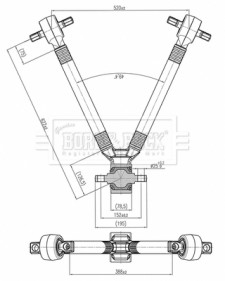 BCA33172 BORG & BECK rameno zavesenia kolies BCA33172 BORG & BECK