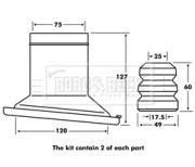 BPK7105 BORG & BECK ochranná sada tlmiča proti prachu BPK7105 BORG & BECK