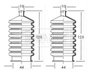 BSG3015 Sada měchů, řízení BORG & BECK