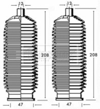 BSG3176 Sada měchů, řízení BORG & BECK