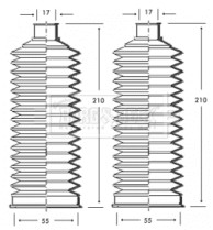 BSG3237 Sada měchů, řízení BORG & BECK