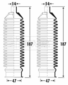 BSG3302 Sada měchů, řízení BORG & BECK