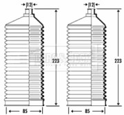 BSG3336 Sada měchů, řízení BORG & BECK
