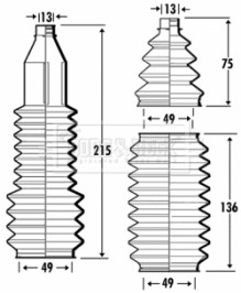 BSG3367 Sada měchů, řízení BORG & BECK
