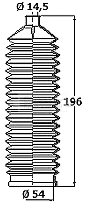BSG3407 Sada měchů, řízení BORG & BECK