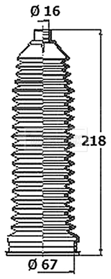 BSG3460 Sada měchů, řízení BORG & BECK