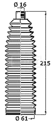 BSG3470 BORG & BECK manżeta riadenia BSG3470 BORG & BECK