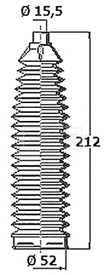 BSG3472 Sada měchů, řízení BORG & BECK