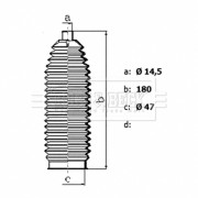 BSG3477 Sada měchů, řízení BORG & BECK