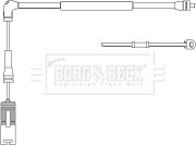 BWL3026 BORG & BECK výstrażný kontakt opotrebenia brzdového oblożenia BWL3026 BORG & BECK