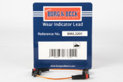 BWL3201 BORG & BECK výstrażný kontakt opotrebenia brzdového oblożenia BWL3201 BORG & BECK