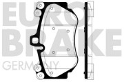 5502225610 Sada brzdových destiček, kotoučová brzda EUROBRAKE