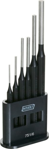 751/6 Meißel + průbojník-sada Splinttreiber Satz HAZET