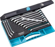 606N/12 Ráčna-klíč očko-vidlice Knarren Ring-Maulschlüssel Satz HAZET