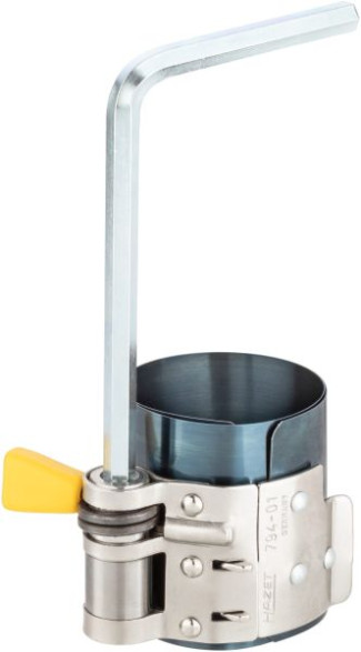 794-01 Přípravek pro nasazení pístu s kroužky do válce Kolbenring-Spannband HAZET