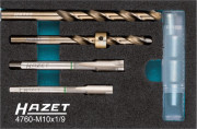 4760-M10X1/9 Sada závitořezného nářadí, žhavicí svíčka Glühkerzen Reparatur Satz HAZET
