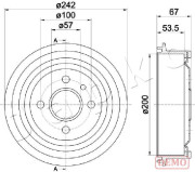 560402C Brzdový buben JAPKO