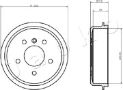 560500 Brzdový buben JAPKO