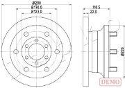 600256C JAPKO brzdový kotúč 600256C JAPKO