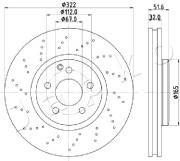 600528 Brzdový kotouč JAPKO