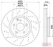 600528C Brzdový kotouč JAPKO