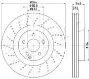 600558 JAPKO brzdový kotúč 600558 JAPKO