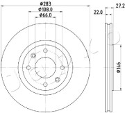 600626 JAPKO brzdový kotúč 600626 JAPKO