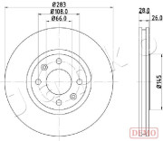 600627C JAPKO brzdový kotúč 600627C JAPKO